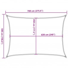 Saulessargs, 160 g/m², taisnstūra, smilšu krāsa, 5x7 m, hdpe