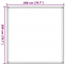 Telts paklājs, smilšu krāsa, 200x200 cm, hdpe