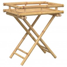 Saliekams paplātes galds, 60x40x68 cm, bambuss