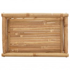 Saliekams paplātes galds, 60x40x68 cm, bambuss