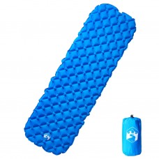 Piepūšams kempinga matracis, vienvietīgs, 190x58x6 cm, zils