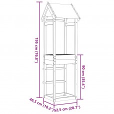 Rotaļu tornis, 52,5x46,5x195 cm, priedes masīvkoks