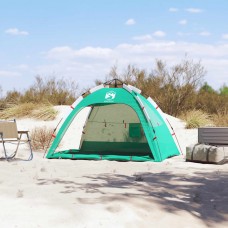 Pludmales telts 2 personām, zaļa, ūdensnecaurlaidīga