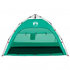 Pludmales telts 2 personām, zaļa, ūdensnecaurlaidīga