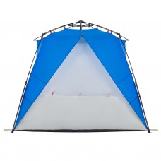 Pludmales telts 4 personām, debeszila, ūdensnecaurlaidīga