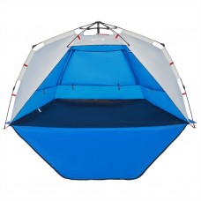 Pludmales telts 3 personām, debeszila, ūdensnecaurlaidīga