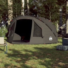 Makšķernieku telts 4 personām, brūna, ūdensnecaurlaidīga