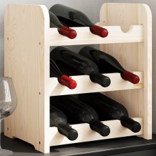 Vīna pudeļu plaukts, 33x25x37 cm, priedes masīvkoks