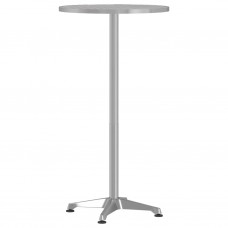 Āra bāra galds, regulējams, ø59,5x70/114,5 cm, alumīnijs