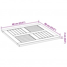 Galda virsma, 60x60x2 cm, dižskābarža koks, kvadrāta forma