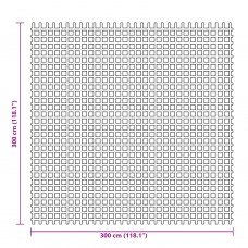 Kempinga grīdas paklājiņš, antracītpelēks, 3x3 m