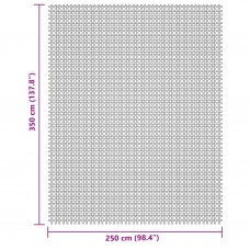 Kempinga grīdas paklājiņš, krēmkrāsas, 3,5x2,5 m