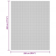 Kempinga grīdas paklājiņš, krēmkrāsas, 4,5x2,5 m