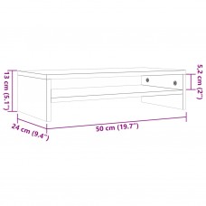 Monitora paliktnis, vaska brūnas, 50x24x13 cm, priedes koks