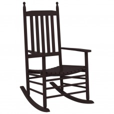 Šūpuļkrēsli ar izliektu sēdekli, 2 gab., brūni, papeles koks