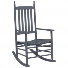 Šūpuļkrēsli ar izliektu sēdekli, 2 gab., pelēki, papeles koks