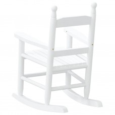 Bērnu šūpuļkrēsli, 2 gab., balti, papeles masīvkoks