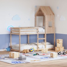 Bērnu gultas jumts, 60x89x134,5 cm, priedes masīvkoks
