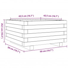 Dārza puķu kaste, 50x50x26,5 cm, impregnēts priedes koks