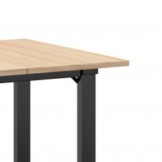 Virtuves galds, o-rāmis, 70x70x75 cm, priedes koks, čuguns