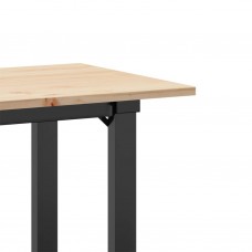 Virtuves galds, o-rāmis, 80x50x75 cm, priedes koks, čuguns
