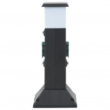 Āra kontaktligzdu kolonna ar lampu un tapu, 16x16x39,5 cm