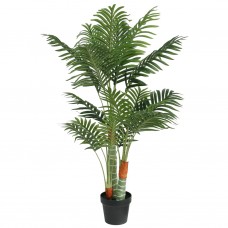 Mākslīgā palma ar 3 stumbriem, 120 cm, zaļa, pp