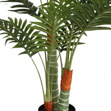 Mākslīgā palma ar 3 stumbriem, 120 cm, zaļa, pp