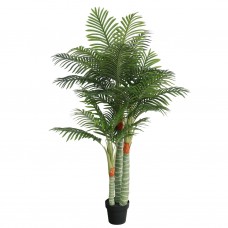 Mākslīgā palma ar 3 stumbriem, 180 cm, zaļa, pp