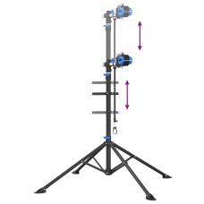 Velosipēdu remonta statīvs, salokāms, 108-188 cm zils tērauds