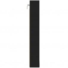 Vitrīnas skapis, melns, 100x8,5x58 cm, inženierijas koks