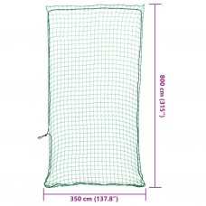 Piekabes tīkls ar elastīgu auklu, zaļš, 8x3,5 m, polipropilēns