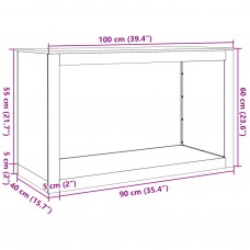 Malkas plaukts 100x40x60 cm laikapstākļiem izturīgs tērauds