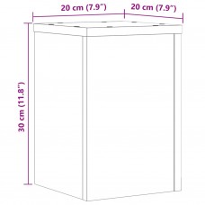 Augu statīvi, 2 gab., brūna ozola, 20x20x30 cm, koks