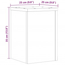 Augu statīvi, 2 gab., ozolkoka krāsa, 25x25x35 cm, koks