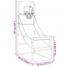 Arcade basketbola spēļu komplekts ar bumbu un pumpi 45x86x127cm