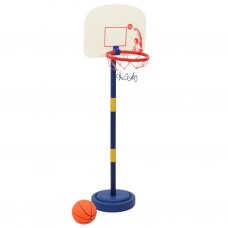 Basketbola statīvs ar regulējamu bumbu un sūkni 90/121 cm