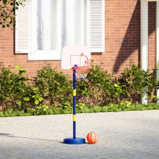 Basketbola statīvs ar regulējamu bumbu un sūkni 90/121 cm