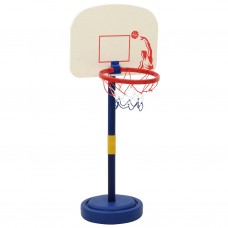 Basketbola statīvs ar regulējamu bumbu un sūkni 90/121 cm