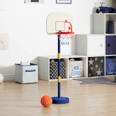 Basketbola statīvs ar regulējamu bumbu un sūkni 90/121 cm