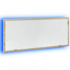 Vannasistabas spogulis ar led, 100x8,5x37 cm, inženierijas koks