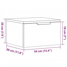Sienas naktsskapītis, 34x30x20 cm, veca koka