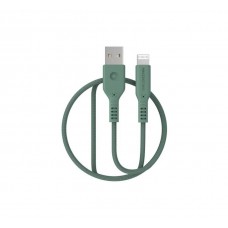 Premium MFI sertificēts USB-uz Lightning kabelis, 1,1 m (zaļš)