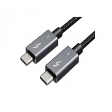Thunderbolt 3 kabelis, no USB-C uz USB-C, 40 Gbps, 100 W, 20 V/5 A, 4K/60 Hz, 2 m